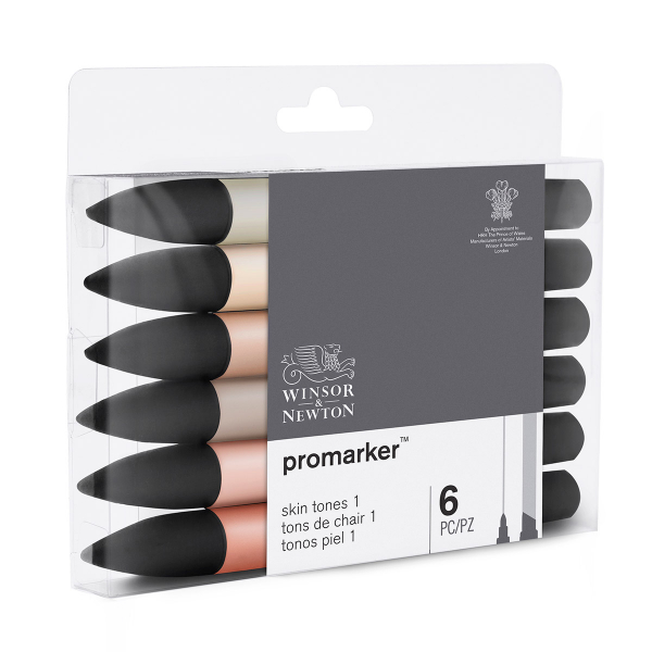 WINSOR & NEWTON PROMARKER 6 SKIN TONES SET 1