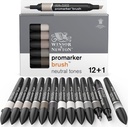 WINSOR & NEWTON PROMARKER BRUSH 12+1 BLENDER NEUTRAL TONES 0290144