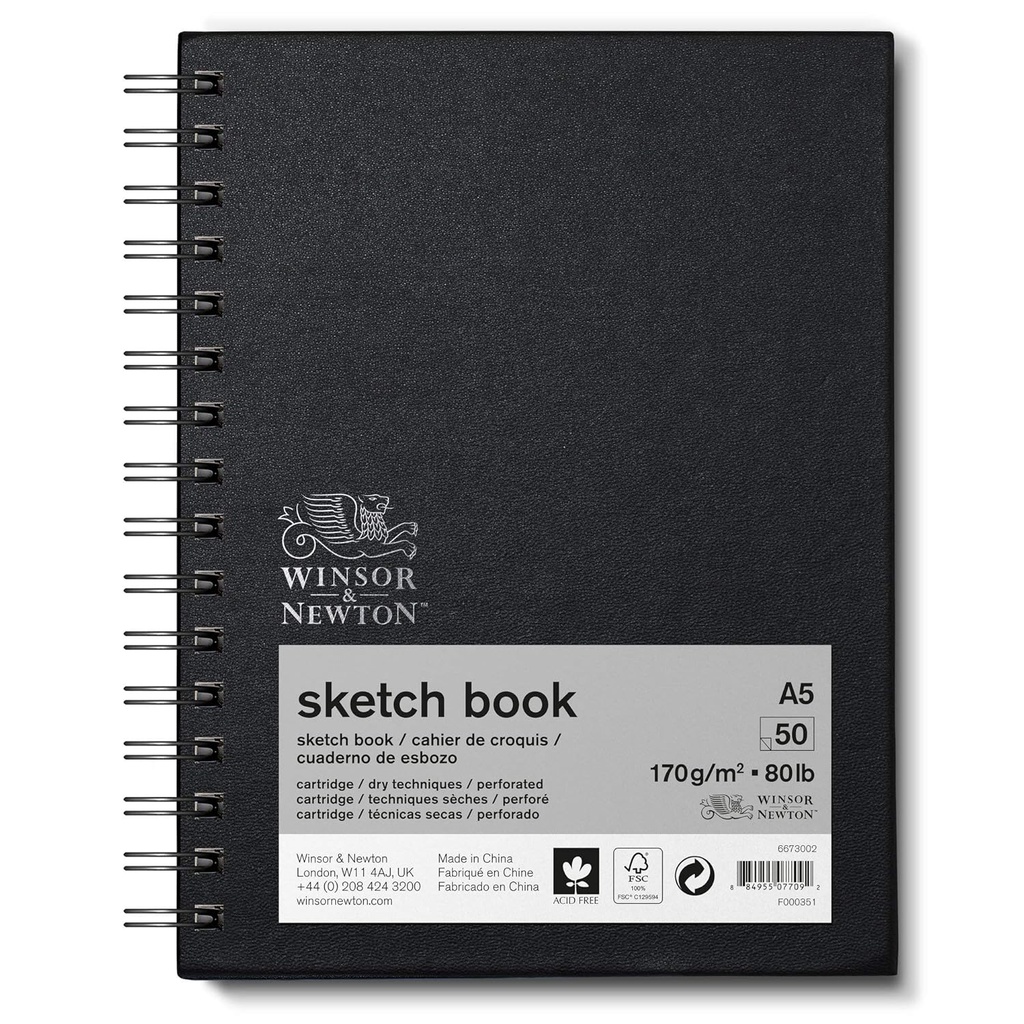 WINSOR & NEWTON SKETCH BOOKW 170 A5P 50S