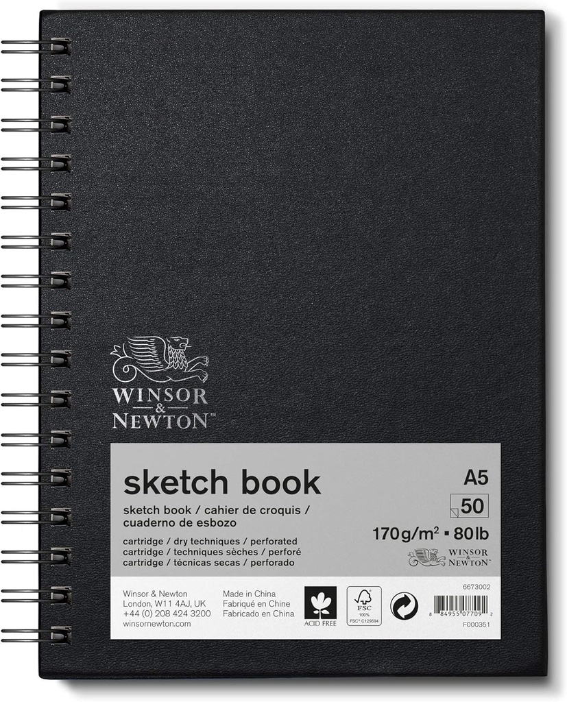 WINSOR & NEWTON SKETCH BOOKW 170 A5P 50S