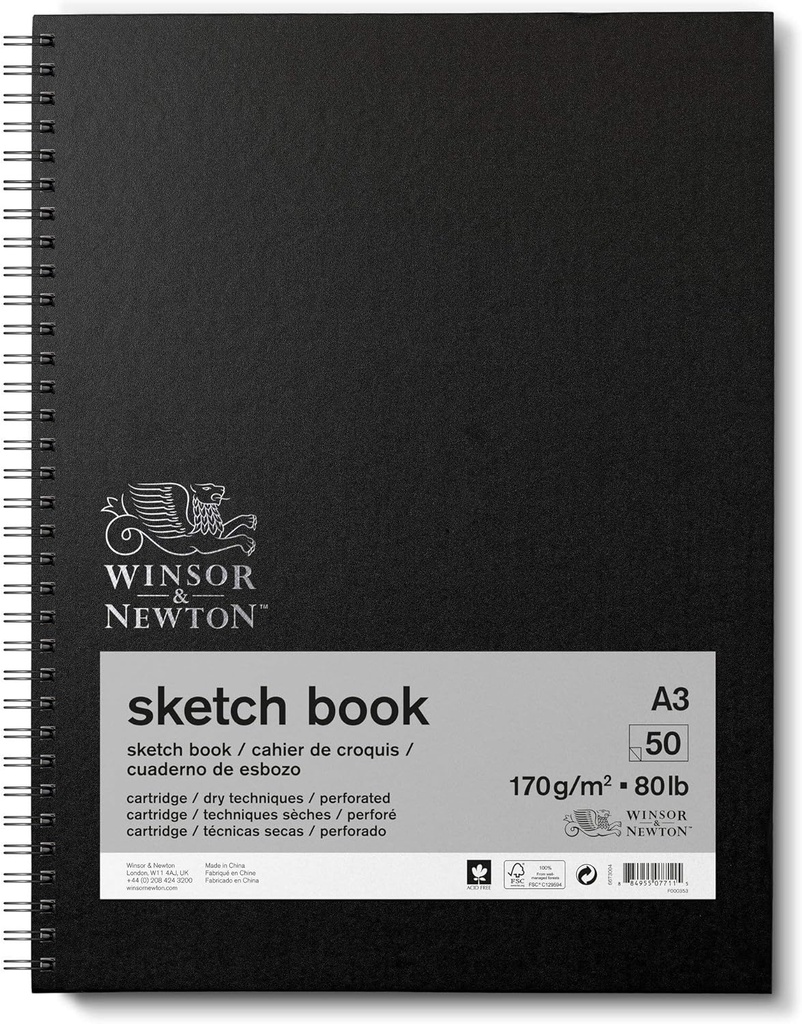 WINSOR & NEWTON SKETCH BOOKW 170 A3P 50S