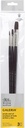 WINSOR & NEWTON GALERIA BRUSH LONG HANDLE PACK OF 3 V.1