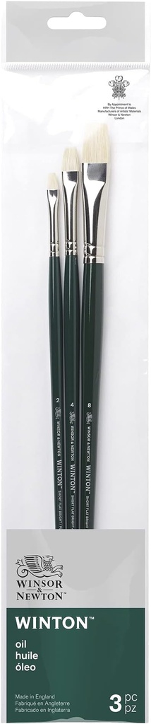 WINSOR & NEWTON WINTON BRUSH LONG HANDLE PACK OF 3 V.1 
