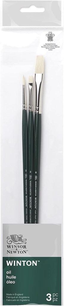 WINSOR & NEWTON WINTON BRUSH LONG HANDLE PACK OF 3 V.2 