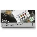 WINSOR & NEWTON COTMAN WATERCOLOUR 8 HALF PAN METALLIC POCKET SET