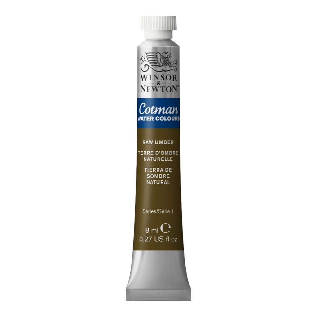 WINSOR & NEWTON COTMAN WATERCOLOUR 8ML TBE BURNT UMBER ROW