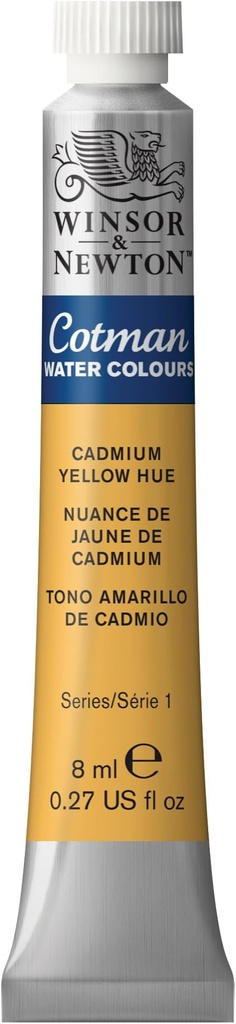 WINSOR & NEWTON COTMAN WATERCOLOUR 8ML TUBE CADMIUM YELLOW HUE