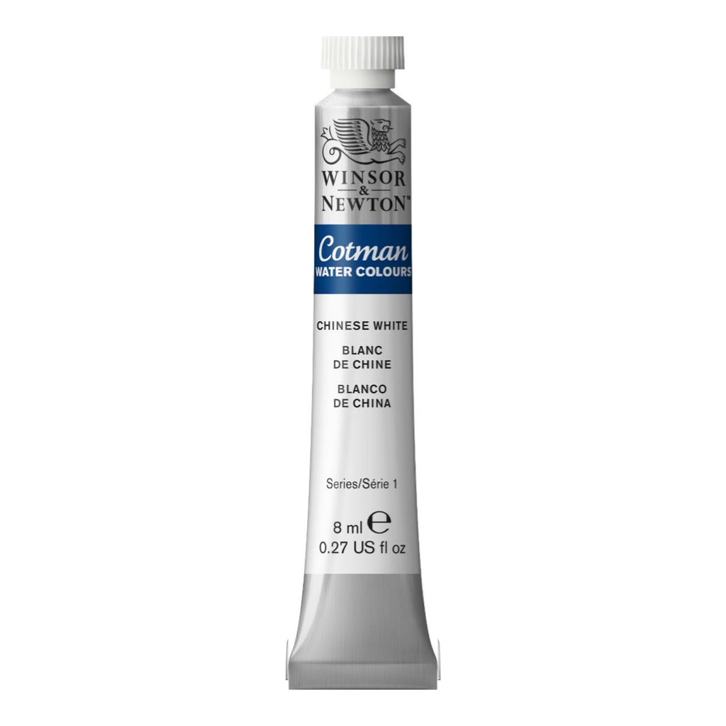 WINSOR & NEWTON COTMAN WATERCOLOUR 8ML TBE CHINESE WHITE ROW