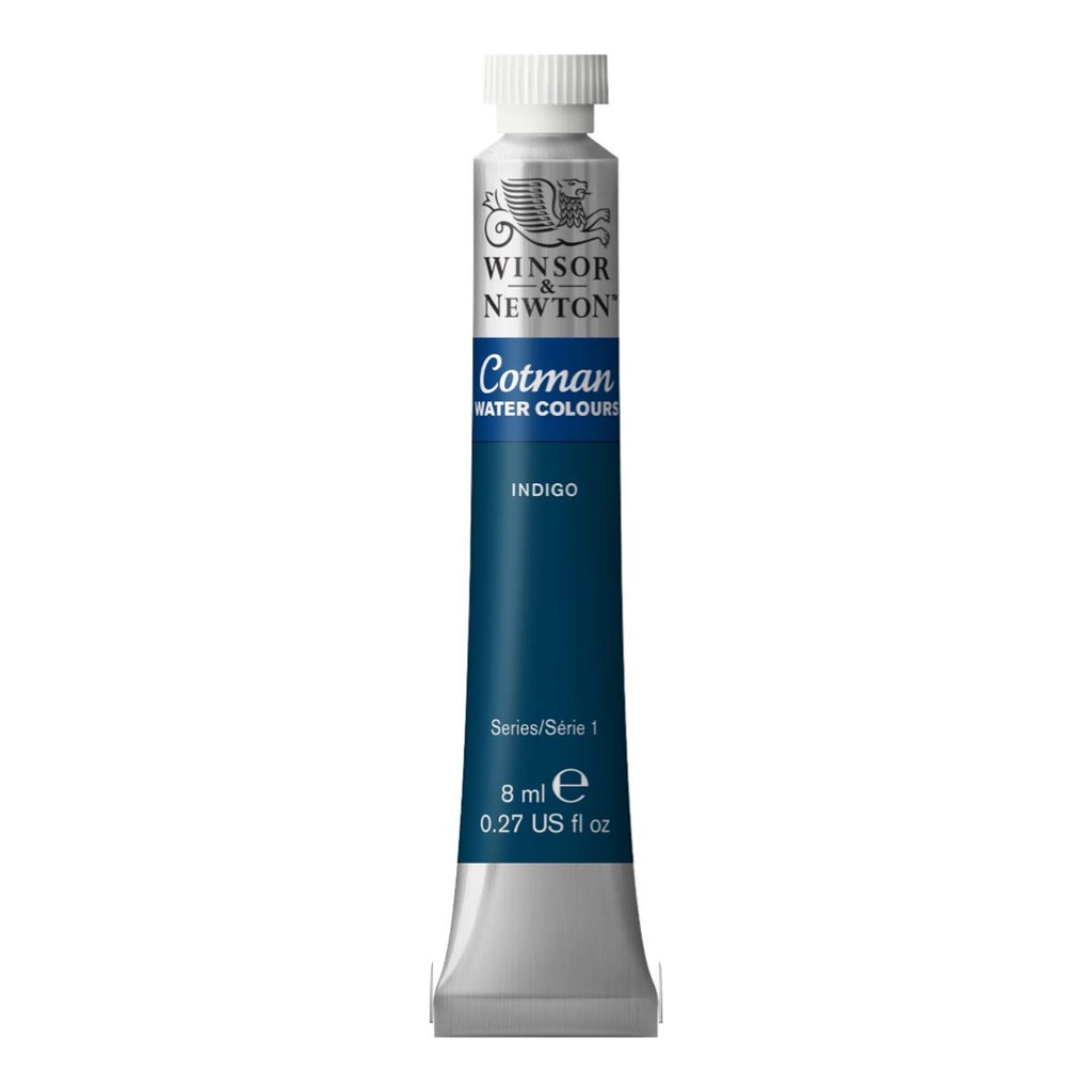 WINSOR & NEWTON COTMAN WATERCOLOUR 8ML TBE INDIGO ROW