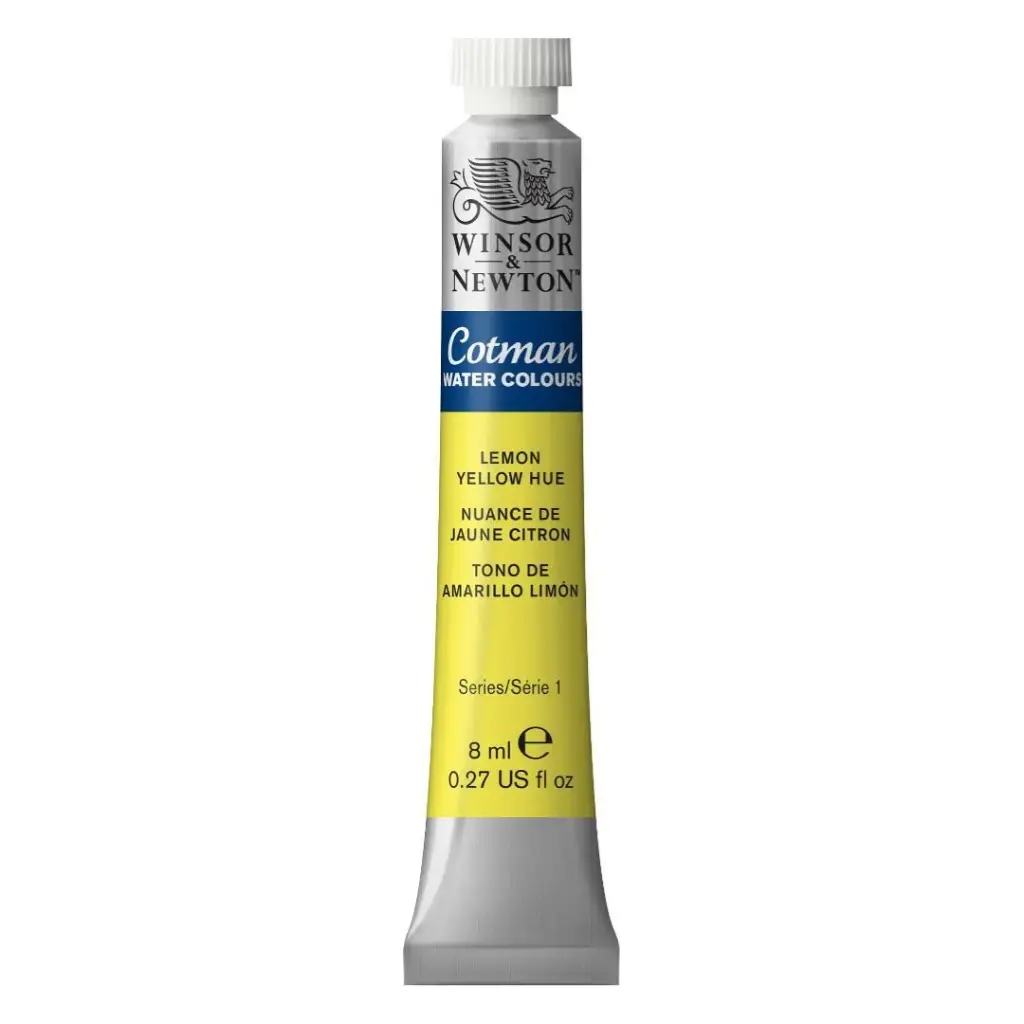 WINSOR & NEWTON COTMAN WATERCOLOUR 8ML TBE LEMON YELLOW HUE ROW