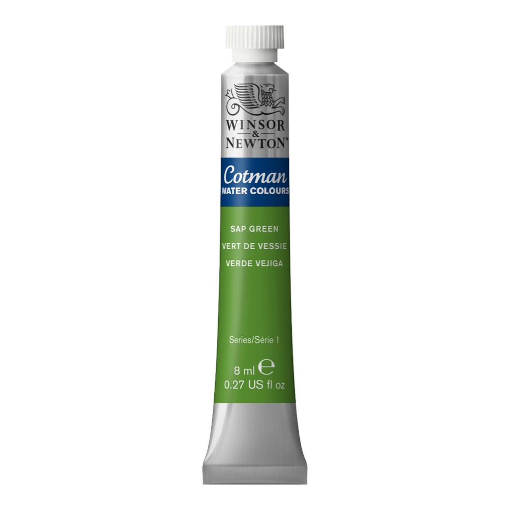 WINSOR & NEWTON COTMAN WATERCOLOUR 8ML TBE SAP GREEN ROW