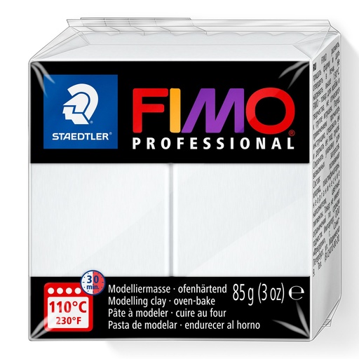 [8004-0] STAEDTLER MODELLING CLAY FIMO PROFESIONAL 85G WHITE 8004-0