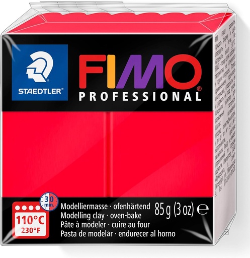 [8004-200] STAEDTLER MOD. CLAY FIMO PROF 85G RED SET