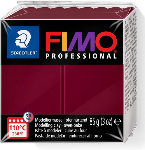 [8004-23] STAEDTLER MOD. CLAY FIMO PROF 85G BORDEAUX SET