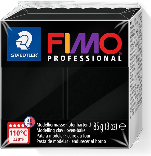 [8004-9] STAEDTLER MOD. CLAY FIMO PROF 85G BLACK