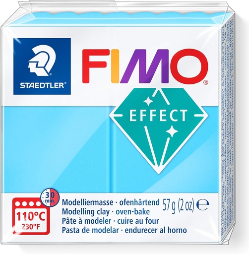 [8010-301] STAEDTLER MODELLING CLAY FIMO EFFECT 57G NEON BLUE 8010-301
