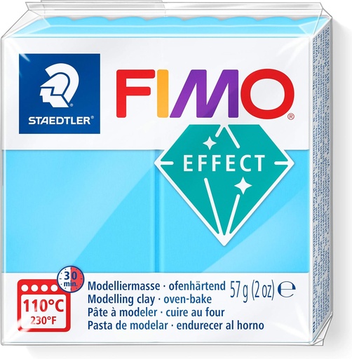 [8010-301] STAEDTLER MODELLING CLAY FIMO EFFECT 57G NEON BLUE 8010-301