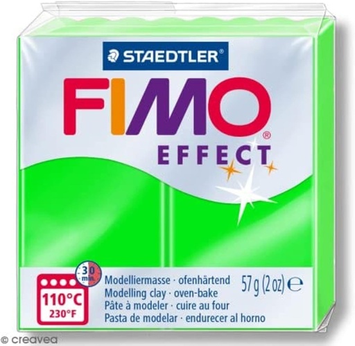 [8010-501] STAEDTLER MODELLING CLAY FIMO EFFECT 57G NEON GREEN 8010-501