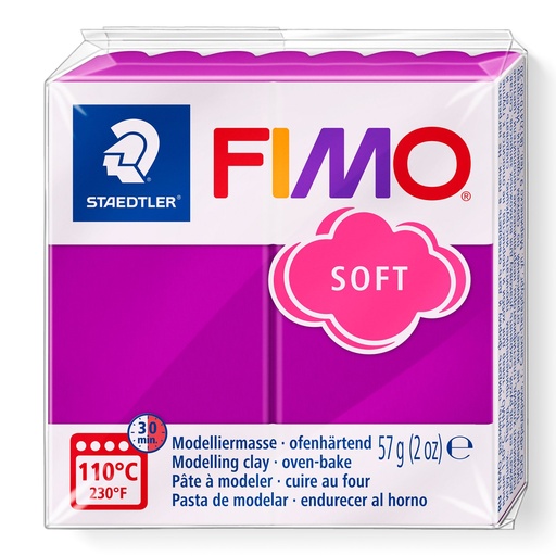 [8020-61] STAEDTLER MODELLING CLAY FIMO SOFT 57G PURPLE 8020-61