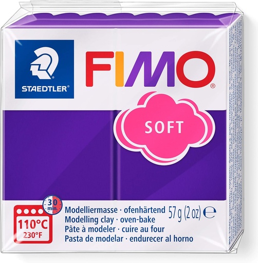 [8020-63] STAEDTLER MOD. CLAY FIMO SOFT PLUM