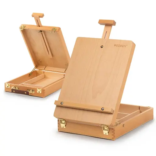 [YJHXHBX-3] Meeden Table top wooden box easel 
