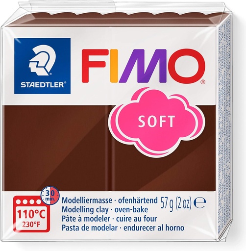 [8020-75] STAEDTLER MOD. CLAY FIMO SOFT CHOCOLATE