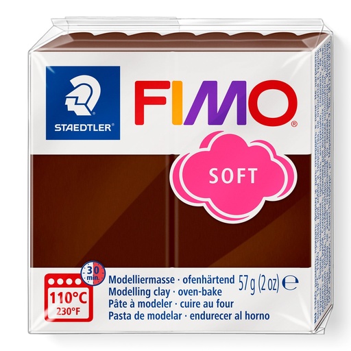 [8020-75] STAEDTLER MODELLING CLAY FIMO SOFT 57G CHOCOLATE 8020-75