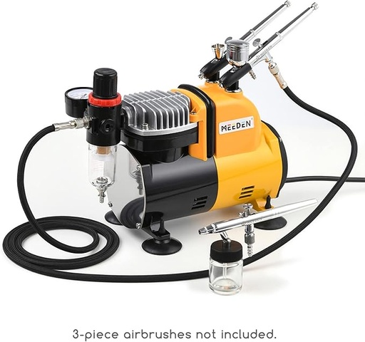 [7002] Meeden Airbrush Compressor 1/5hp Model 7002, Professional Single Piston
