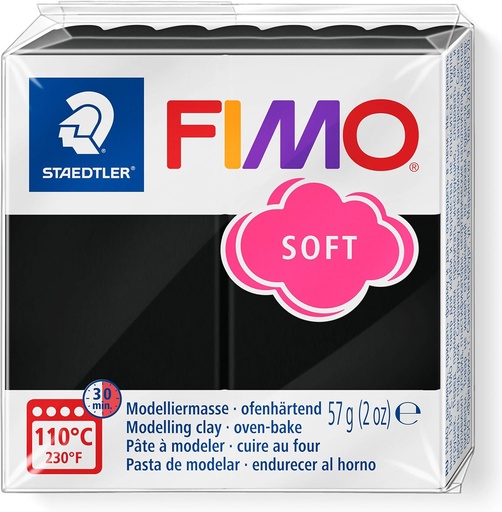 [8020-9] MOD. CLAY FIMO SOFT BLACK