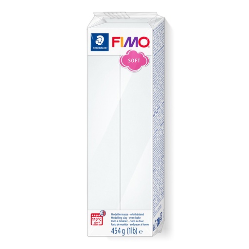 [8021-0] STAEDTLER MODELLING CLAY FIMO SOFT 454G WHITE 8021-0