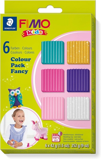 [8032 02] STAEDTLER SET MODELLING CLAY FIMO KIDS COLOUR PACK GOLD LILA 8032 02
