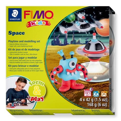 [8034 17 LZ] STAEDTLER SET MODELLING CLAY FIMO KIDS FORM & PLAY SPACE 8034 17 LZ