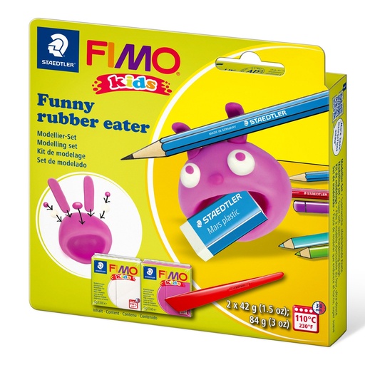 [8035 23] STAEDTLER SET MODELLING CLAY FIMO KIDS FUNNY RUBBER 8035 23