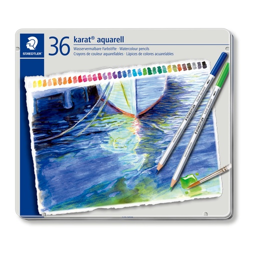 [125 M36] STAEDTLER KARAT AQUARELL WATERCOLOUR PENCILS 36PCS SET 125 M36