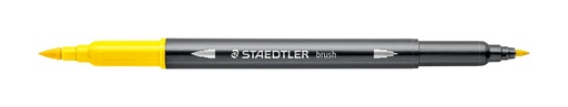 [3001 -1] STAEDTLER DOUBLE-ENDED WATERCOLOUR BRUSH PEN - 
YELLOW