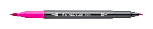 [3001 -20] STAEDTLER DOUBLE-ENDED WATERCOLOUR BRUSH PEN - MAGENTA