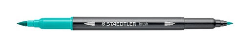 [3001 -54] STAEDTLER DOUBLE-ENDED WATERCOLOUR BRUSH PEN - TURQUOISE