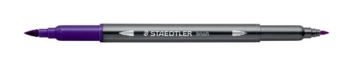 [3001 -60] STAEDTLER DOUBLE-ENDED WATERCOLOUR BRUSH PEN -BLUE VIOLET