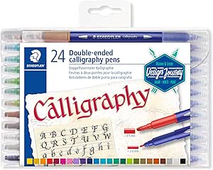 [3005 TB24] STAEDTLER DOUBLE-ENDED CALLIGRAPHY PENS 24 PCS 3005 TB24