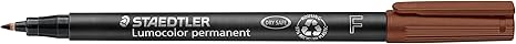 [318-7] STAEDTLER LUMOCOLOR UNIVERSAL PERMANENT FINE PEN BROWN 318-7