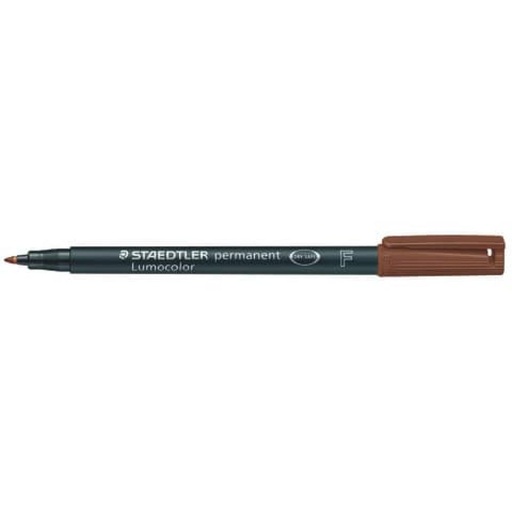 [318-7] STAEDTLER UNIVERSAL PEN LUMOCOLOR PERM F BROW