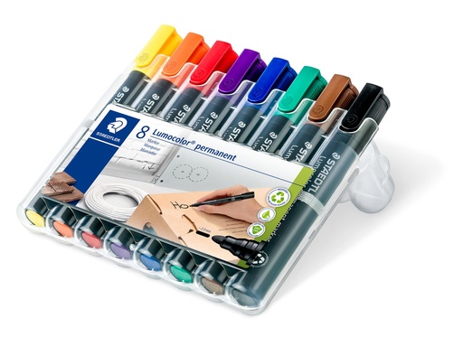 [352 WP8] STAEDTLER LUMOCOLOR PERMANENT MARKER 8PCS SET 352 WP8