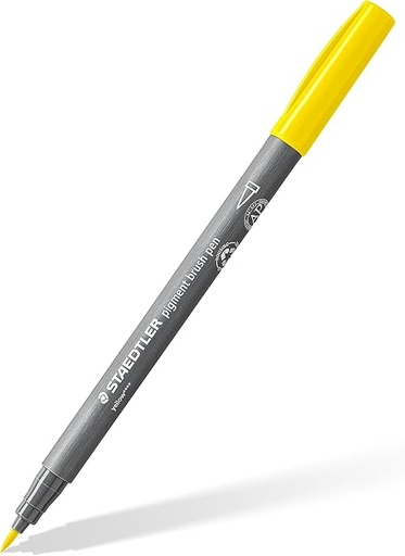 [371-1] STAEDTLER PIGMENT BRUSH PEN YELLOW 371-1