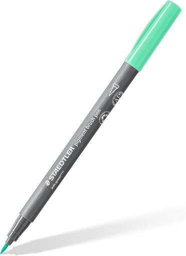 [371-506] STAEDTLER PIGMENT BRUSH PEN JADE GREEN 371-506