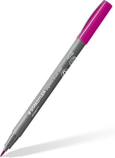 [371-61] STAEDTLER PIGMENT BRUSH PEN RED VIOLET 371-61