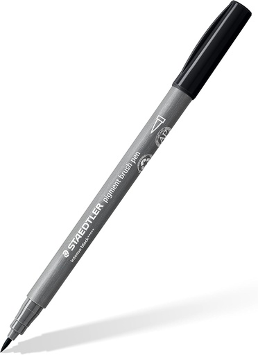 [371-99] STAEDTLER PIGMENT BRUSH PEN INTENSE BLACK 371-99 