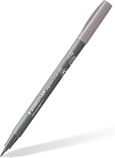 [372-840] STAEDTLER PIGMENT SOFT BRUSH PEN WARM LIGHT GREY 372-840  