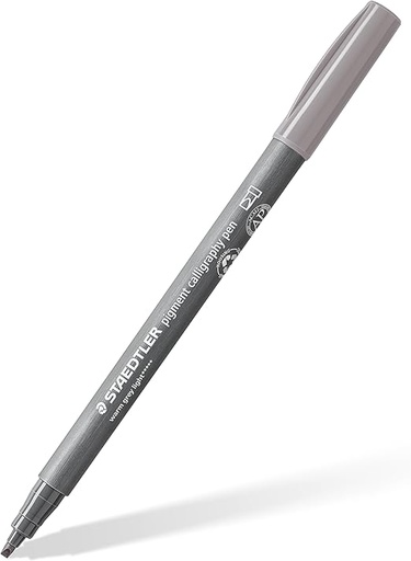 [375-840] STAEDTLER PIGMENT CALLIGRAPHY PEN WARM LIGHT GREY 375-840