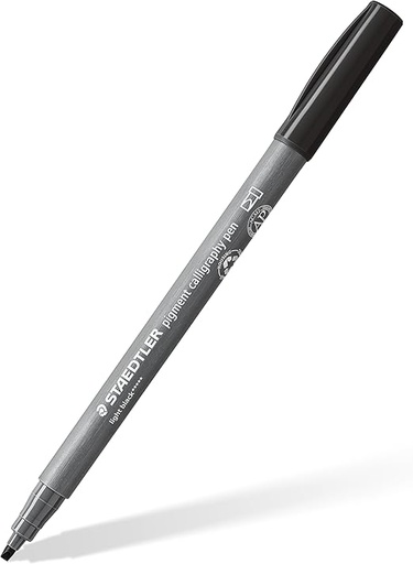 [375-90] STAEDTLER PIGMENT CALLIGRAPHY PEN LIGHT BLACK 375-90