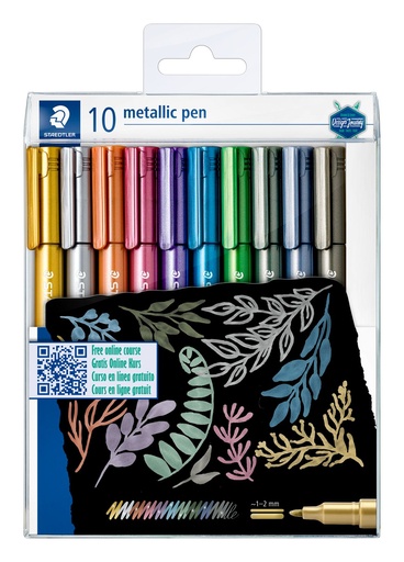 [8323 TB10] STAEDTLER METALLIC MARKER PEN SET 10PCS  8323 TB10